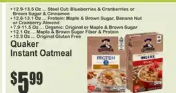 Food Universe Quaker Instant Oatmeal offer