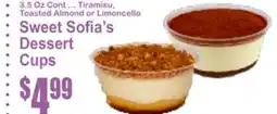 Food Universe Sweet Sofia's Dessert Cups offer