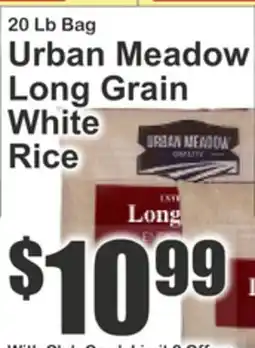 Key Food 20 Lb Bag Urban Meadow Long Grain White Rice offer