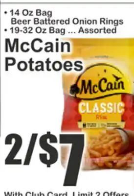 Key Food McCain Potatoes offer