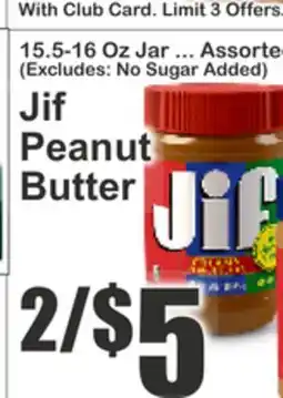 Key Food Jif Peanut Butter offer