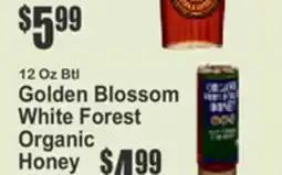 Key Food 12 Oz Btl Golden Blossom White Forest Organic Honey offer