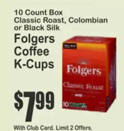Key Food Folgers Coffee K-Cups offer