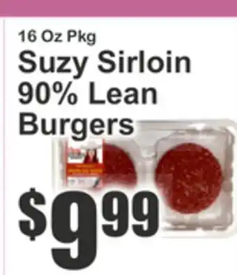 Key Food Suzy Sirloin 90% Lean Burgers offer