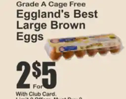 Key Food Eggland's Best Large Brown Eggs offer