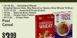 Key Food Post Cereal offer