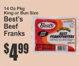 Key Food Best's Beef Franks offer