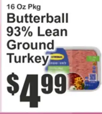 Key Food Butterball 93% Lean Ground Turkey offer