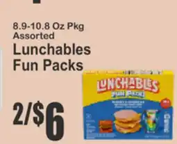 Key Food Assorted Lunchables Fun Packs offer