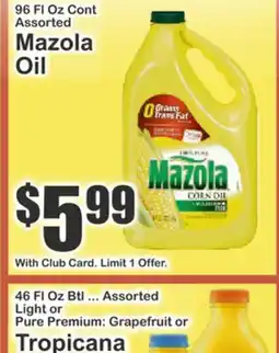 Key Food Mazola Oil offer