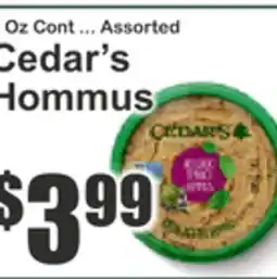 Key Food Cedar's Hommus offer