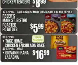 Key Food • TAKE HOME CHICKEN ENCHILADA BAKE • GIOVANNI RANA LASAGNA offer