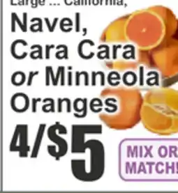 Key Food Large ... California, Navel, Cara Cara or Minneola Oranges offer