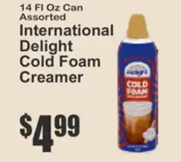 Key Food International Delight Cold Foam Creamer offer