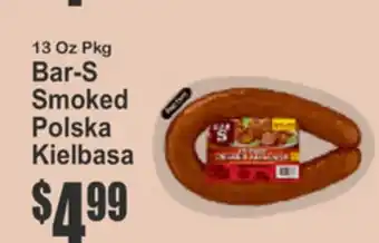 Key Food Bar-S Smoked Polska Kielbasa offer