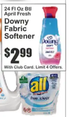 Key Food 24 Fl Oz Btl April Fresh Downy Fabric Softener offer