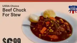 Key Food USDA Choice Beef Chuck For Stew offer