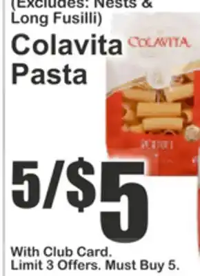 Key Food Colavita Pasta offer