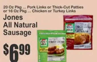 Key Food Jones All Natural Sausage offer
