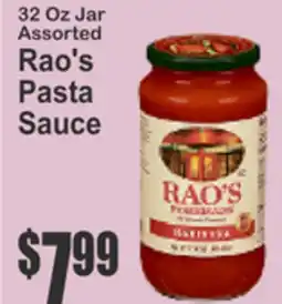 Key Food Rao's Pasta Sauce offer
