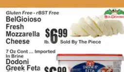 Key Food Gluten Free - rBST Free BelGioioso Fresh Mozzarella Cheese offer
