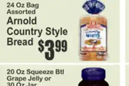 Almonte's Food Dynasty Marketplace 24 Oz Bag Assorted Arnold Country Style Bread offer