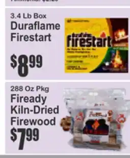 Almonte's Food Dynasty Marketplace Duraflame Firestart, Fiready Kiln-Dried Firewood offer