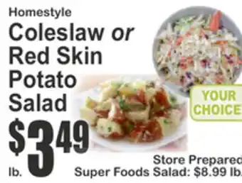 Almonte's Food Dynasty Marketplace Homestyle Coleslaw or Red Skin Potato Salad offer