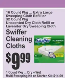 Almonte's Food Dynasty Marketplace Swiffer Cleaning Cloths offer