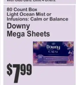 Almonte's Food Dynasty Marketplace Downy Mega Sheets offer