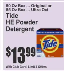Almonte's Food Dynasty Marketplace Tide HE Powder Detergent offer