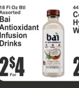 Almonte's Food Dynasty Marketplace Assorted Bai Antioxidant Infusion Drinks offer