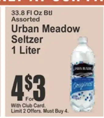 Almonte's Food Dynasty Marketplace Urban Meadow Seltzer offer
