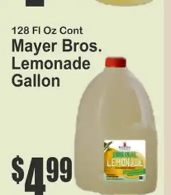 Almonte's Food Dynasty Marketplace Mayer Bros. Lemonade Gallon offer
