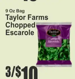 Almonte's Food Dynasty Marketplace 9 Oz Bag Taylor Farms Chopped Escarole offer