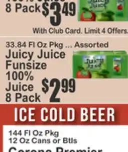 Almonte's Food Dynasty Marketplace Assorted Juicy Juice Funsize 100% Juice offer