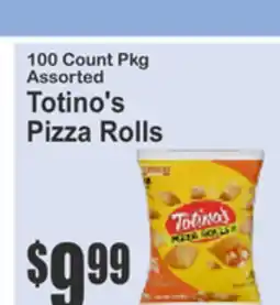 Almonte's Food Dynasty Marketplace 100 Count Pkg Assorted Totino's Pizza Rolls offer