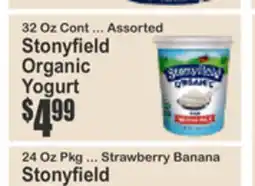 Almonte's Food Dynasty Marketplace Stonyfield Organic Yogurt offer