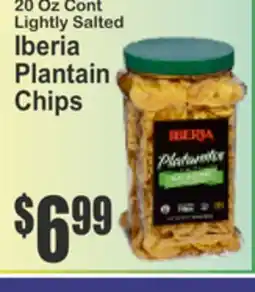Almonte's Food Dynasty Marketplace 20 Oz Cont Lightly Salted Iberia Plantain Chips offer