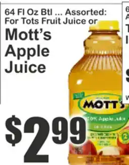 Almonte's Food Dynasty Marketplace Mott's Apple Juice offer
