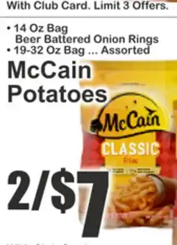 Almonte's Food Dynasty Marketplace McCain Potatoes offer