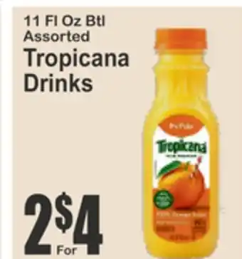 Almonte's Food Dynasty Marketplace 11 Fl Oz Btl Assorted Tropicana Drinks offer