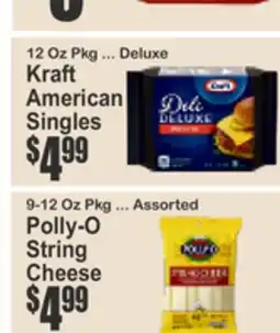 Almonte's Food Dynasty Marketplace Kraft American Singles Deluxe, Polly-O String Cheese offer