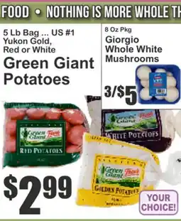 Almonte's Food Dynasty Marketplace Green Giant Potatoes offer