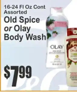 Almonte's Food Dynasty Marketplace 16-24 FL Oz Cont Assorted Old Spice or Olay Body Wash offer