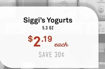 Standard Market Siggi's Yogurts offer
