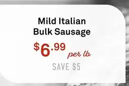 Standard Market Mild Italian Bulk Sausage offer