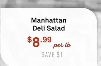 Standard Market Manhattan Deli Salad offer