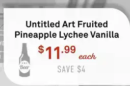 Standard Market Untitled Art Fruited Pineapple Lychee Vanilla offer