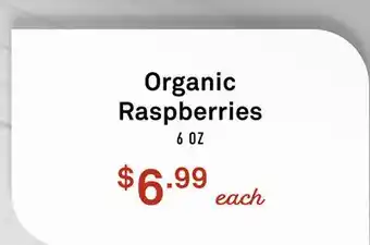 Standard Market Organic Raspberries offer